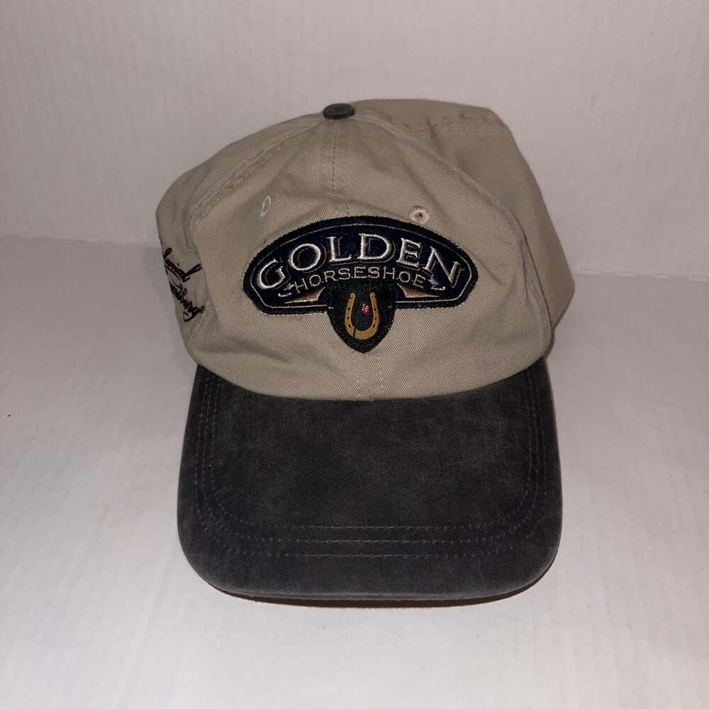Vintage Golden Horseshoe Golf Course Baseball Cap Hat